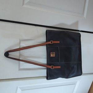 Large Dooney & Bourke purse tote leather bag black